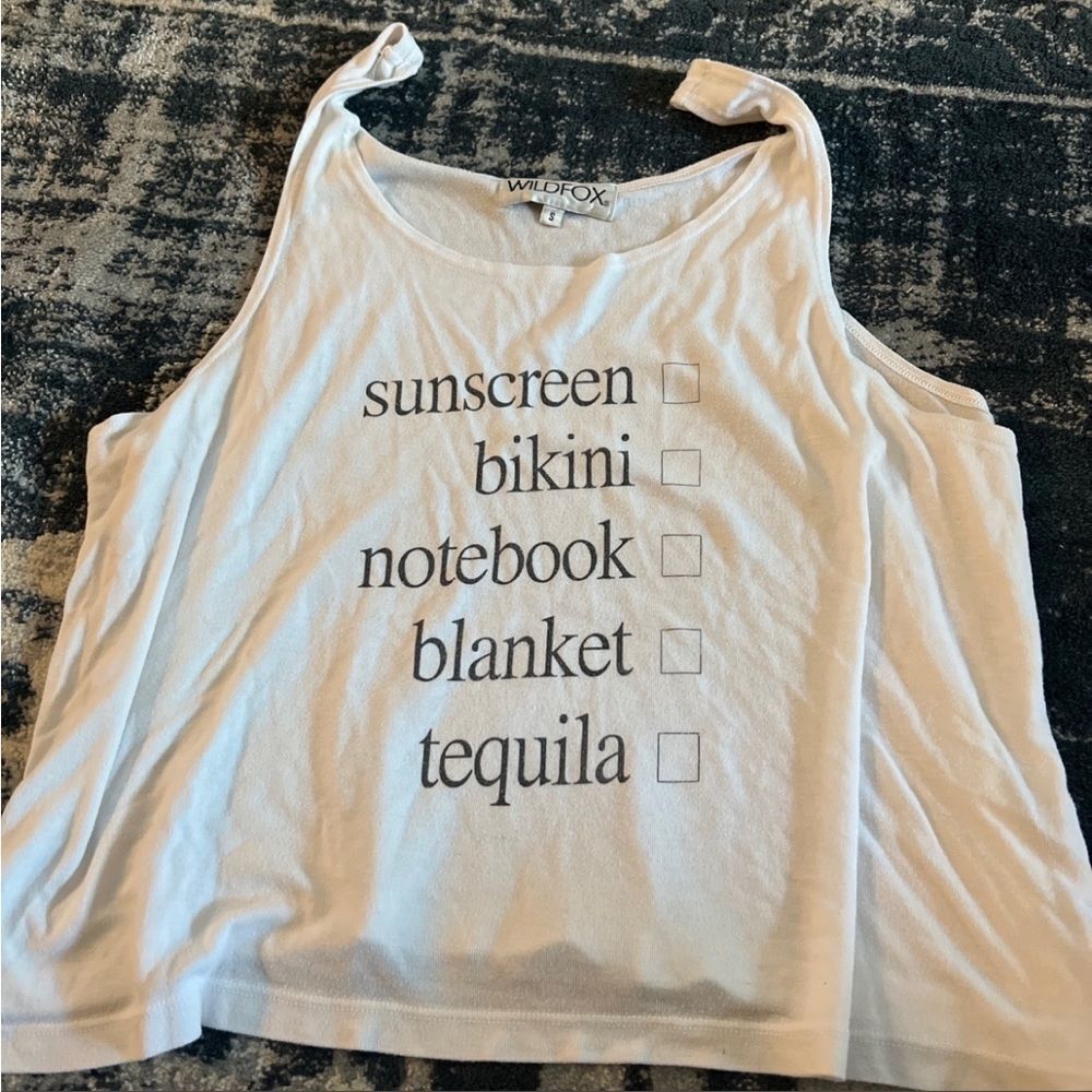 Wild fox tank top small